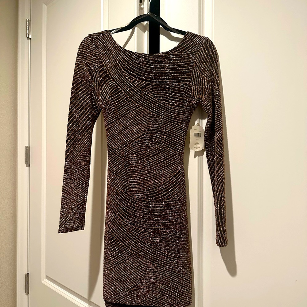 Altard State black and gold dress. New with tags on!